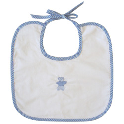 Blue Teddy Bib