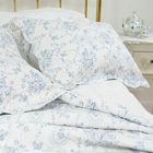 Vintage Toile Blue and White Quilt