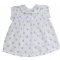 White with Blue Spots