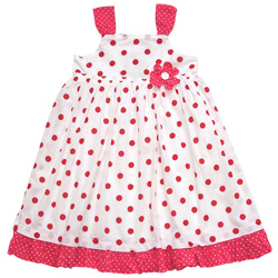 Red Spotty Girls' Dress
