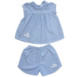 Blue with White Spots