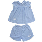 Blue with White Spots